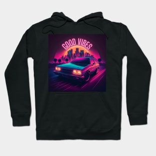 Good vibes - retro positive road trip Hoodie